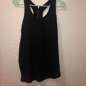 Black razor back tank top